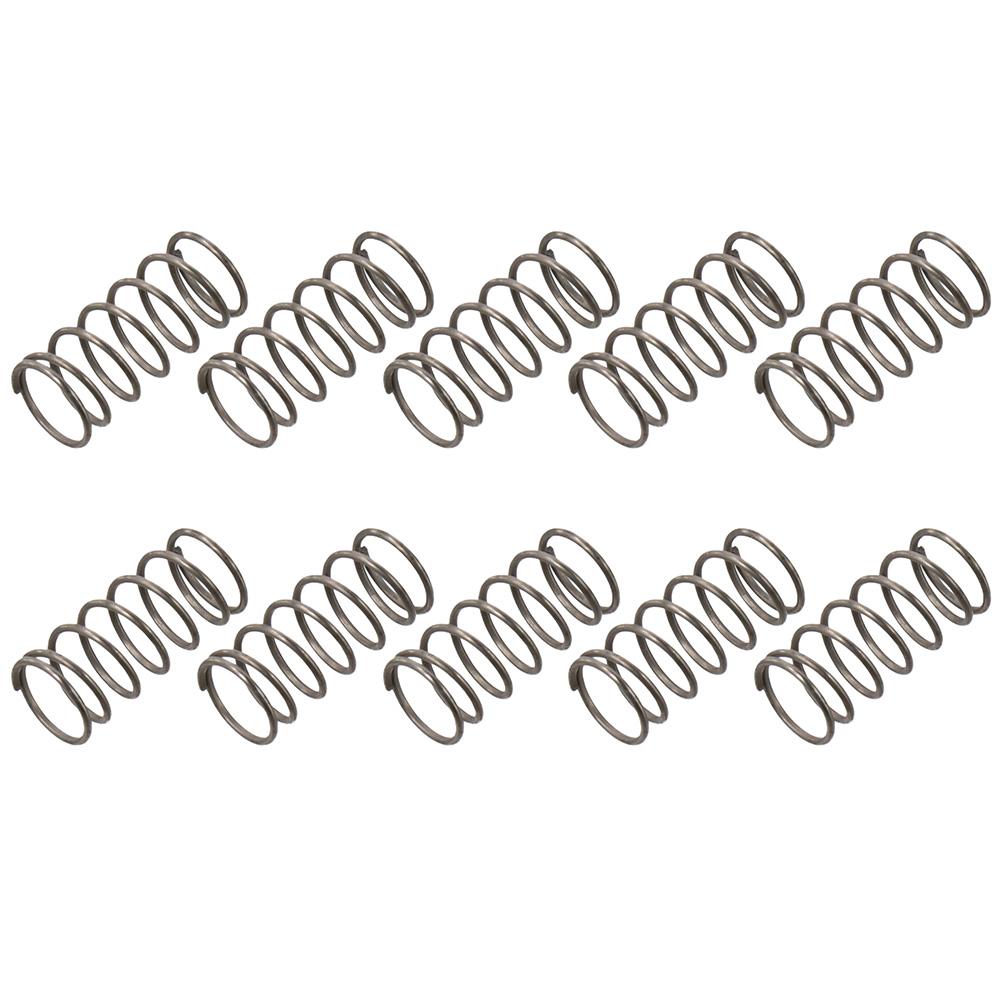 10Pcs Kit 0.6mm Wire Size Extended Compressed Springs Stainless Steel Silver Tone Spring Steel Coil Telescopic Spring Shop and Home Repairs
