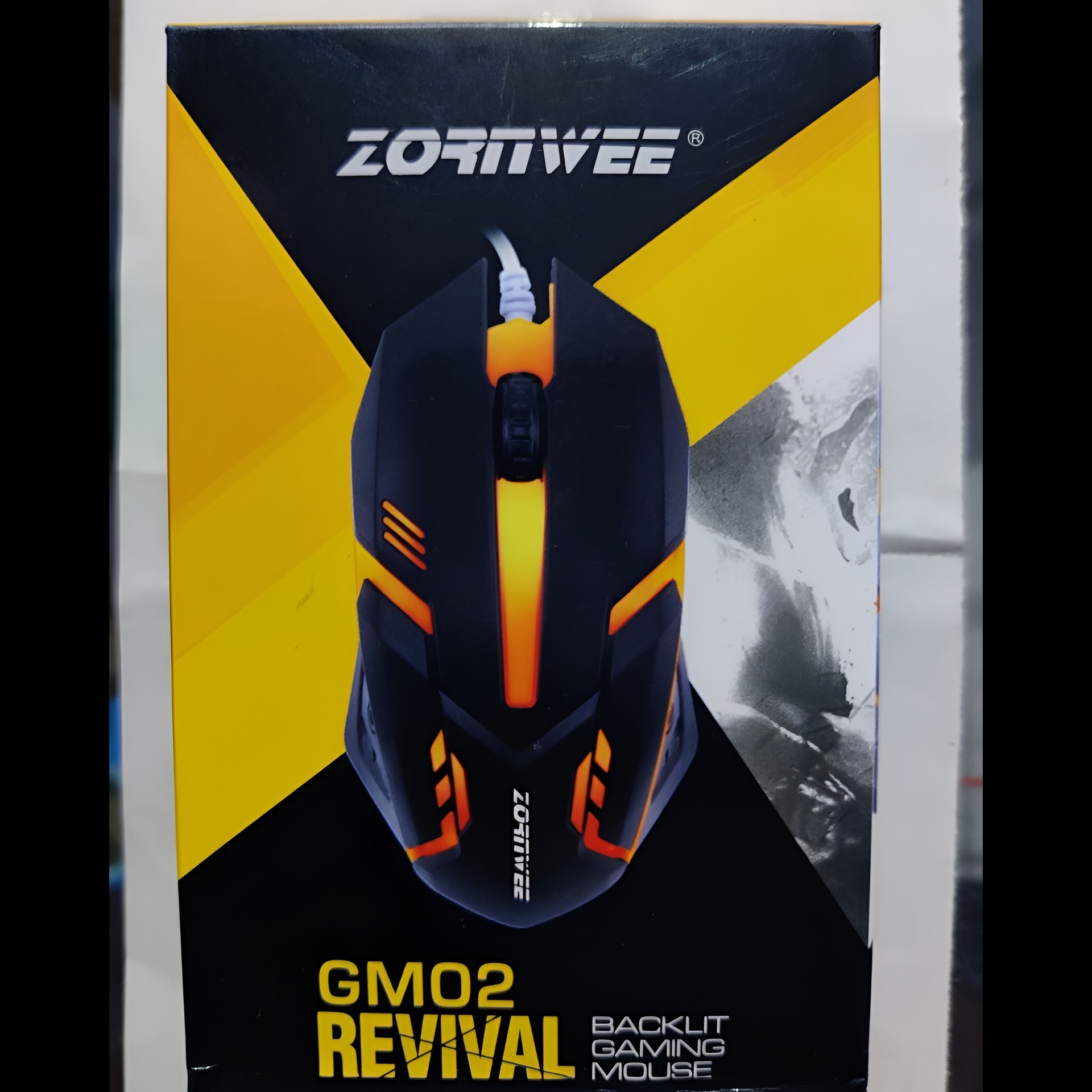 Zornwee GM02 Revival Backlit Gaming Design Optical Mouse With RGB Light Composition