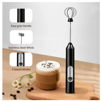 Milk Frother Handheld for Coffee, Electric Hand Foamer Blender for Drink Mixer, mini Coffee blender