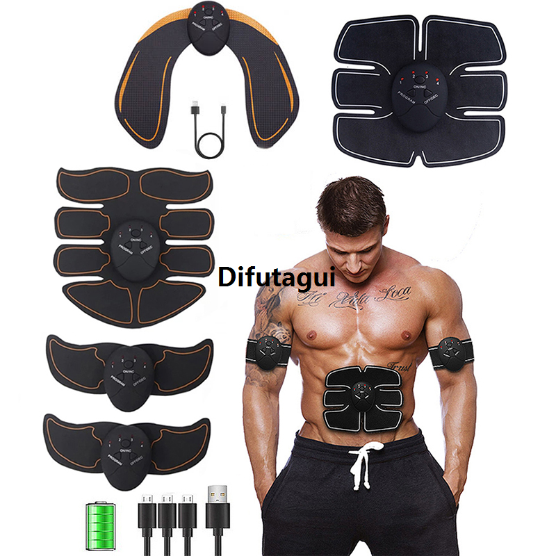 Difutagui EMS Muscle Stimulation Electric Hip Trainer Abdominal Exerciser Affordable Toning Fitness Training Weight Loss Home Gym Workout Equiment