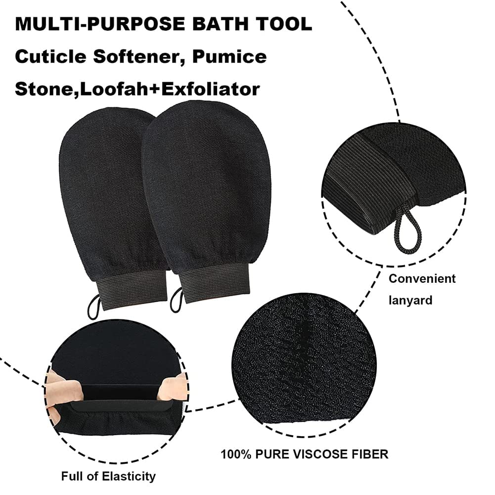 1 Piece Original Exfoliating Glove Made with Viscose, Biodegradable Fiber Exfoliating Body Glove / Bath Gloves / Scrub Gloves / Natural Loofah - Choose One - image 1