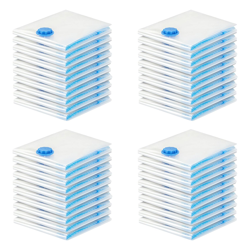20 Packs 70X50 Vacuum Compressed Storage Saving Clothes Space Saver Seal Bags
