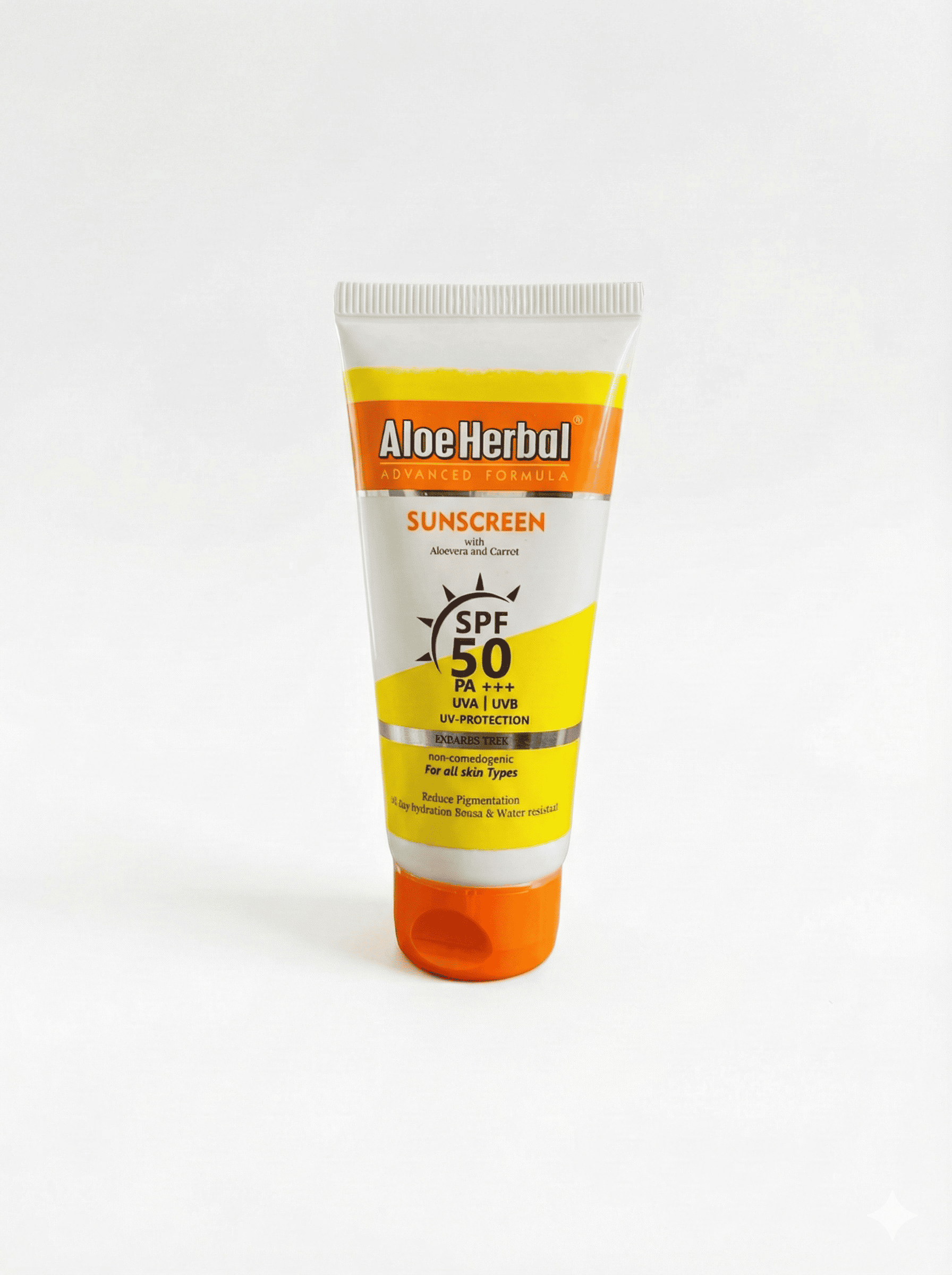 Aloe Herbal Sunscreen with Aloevera and Carrot extract 50Gm