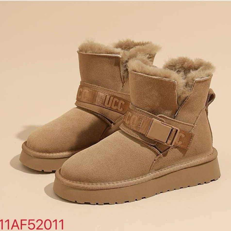 Thick Snow Boot Ankle Length Slip On Water Proof Anti Slip Sole Winter Boots For Women M28