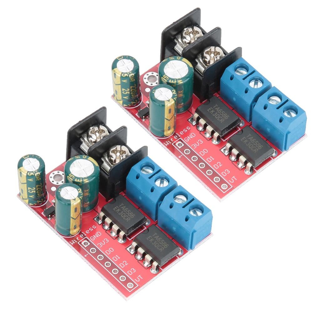 2Pcs Bridge PWM 5A Motor Drive Module H Bridge Module Dual Channel Drive Module CW CCW Rotation PWM Regulation PWM Drive Module Motor Speed Regulation
