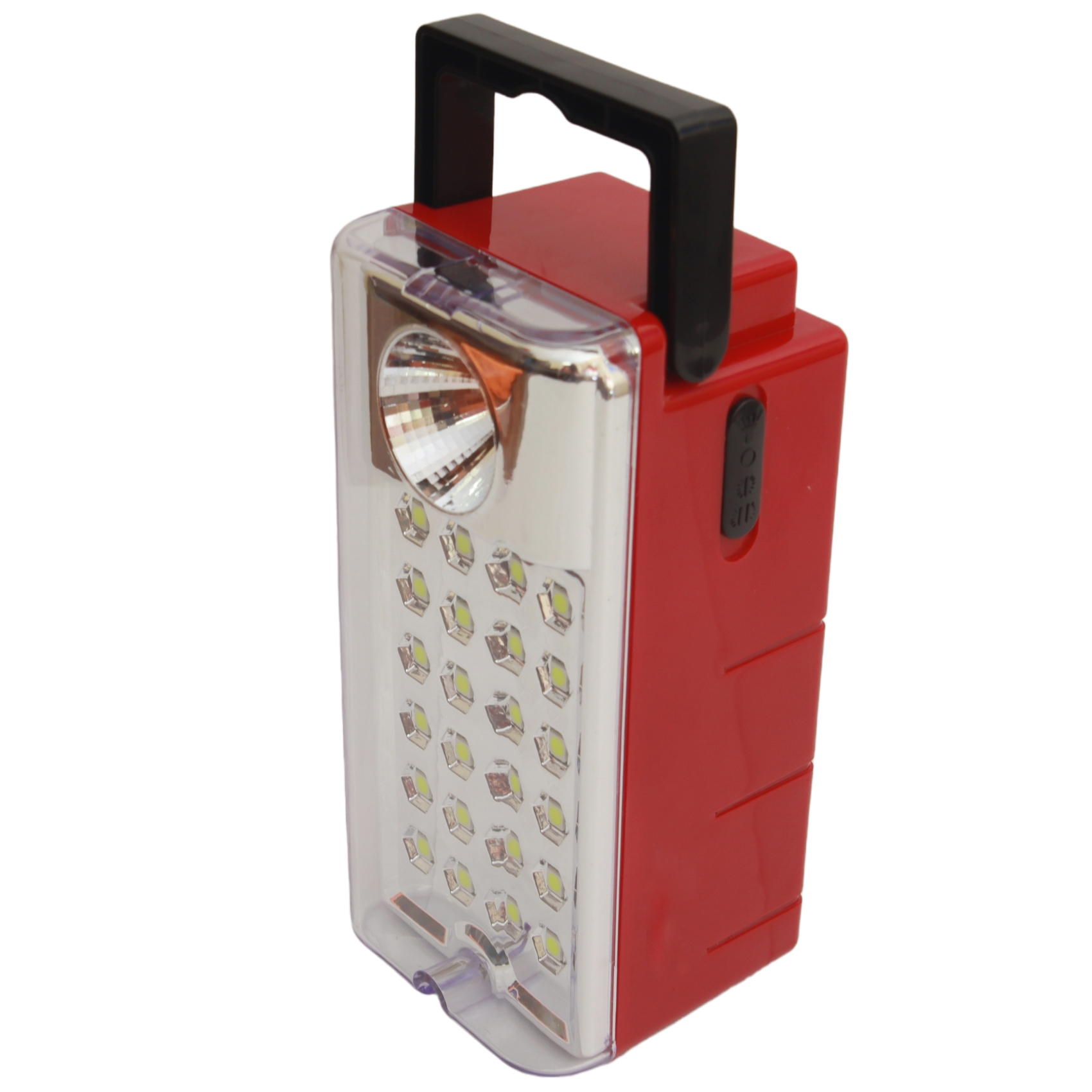 Super Bright Rechargeable LED Work Light - 24x0.2W SMD + 1W Torch | AC/DC/Solar Charging | Long Battery Backup| Portable Emergency Light for Home, Office & Outdoors
