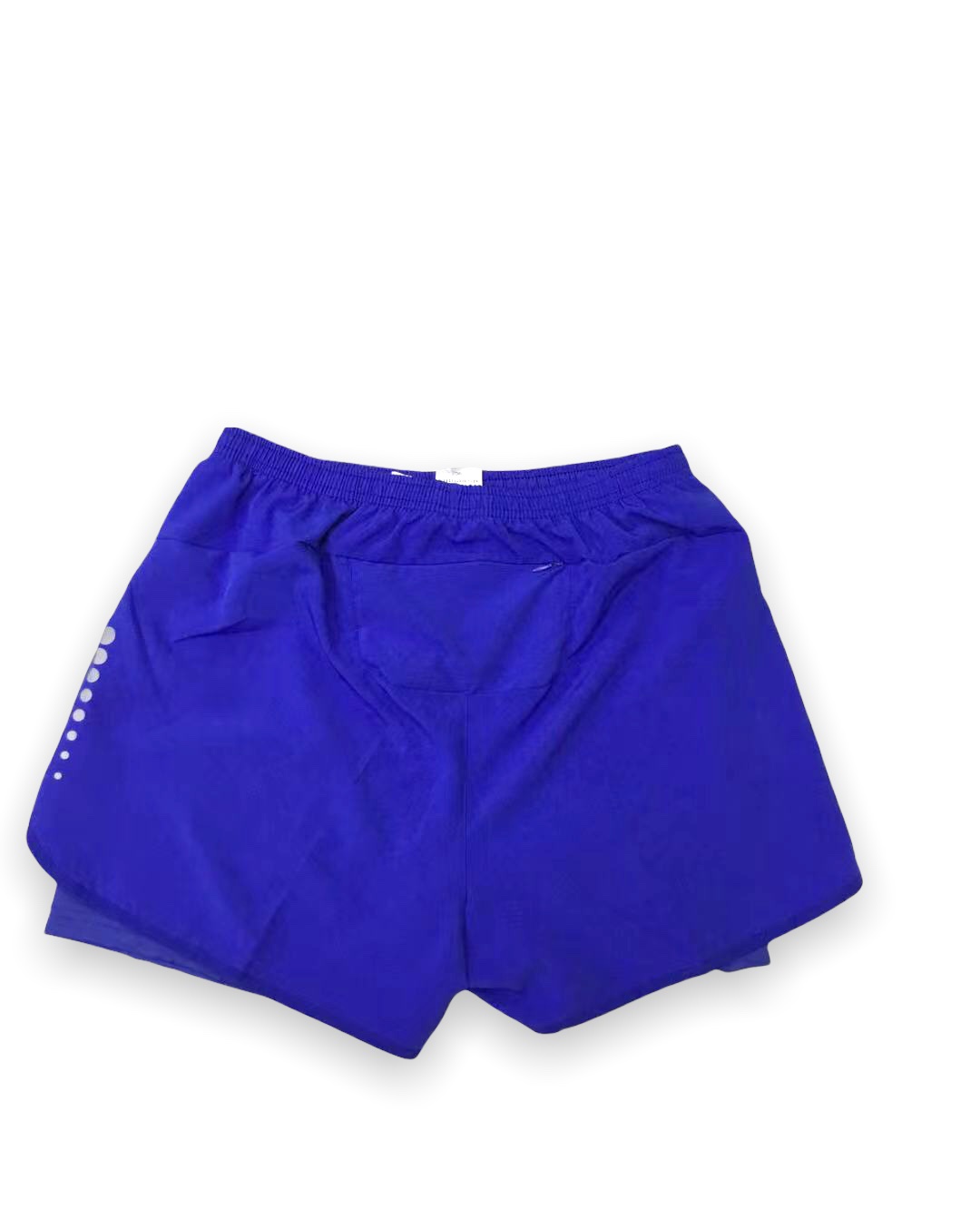 Blue Running Shorts With Inner Compression Shorts For Men