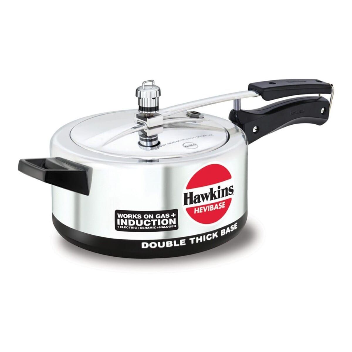 Hawkins Hevibase IH35 Induction Bottom Pressure Cooker 3.5 Liter Capacity (Aluminium)
