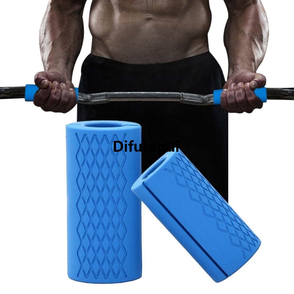 Difutagui MOMANTON Handle Pull Up Gym Accessories For Lifting Weights Forearm Training Grip Gym Support Fat Grips Anti-Slip 2025 Protect Pad Forearm Trainer Pull Up Grips Dumbbell Grip Gym Bar Grip Silicone Bar Barbell Grip