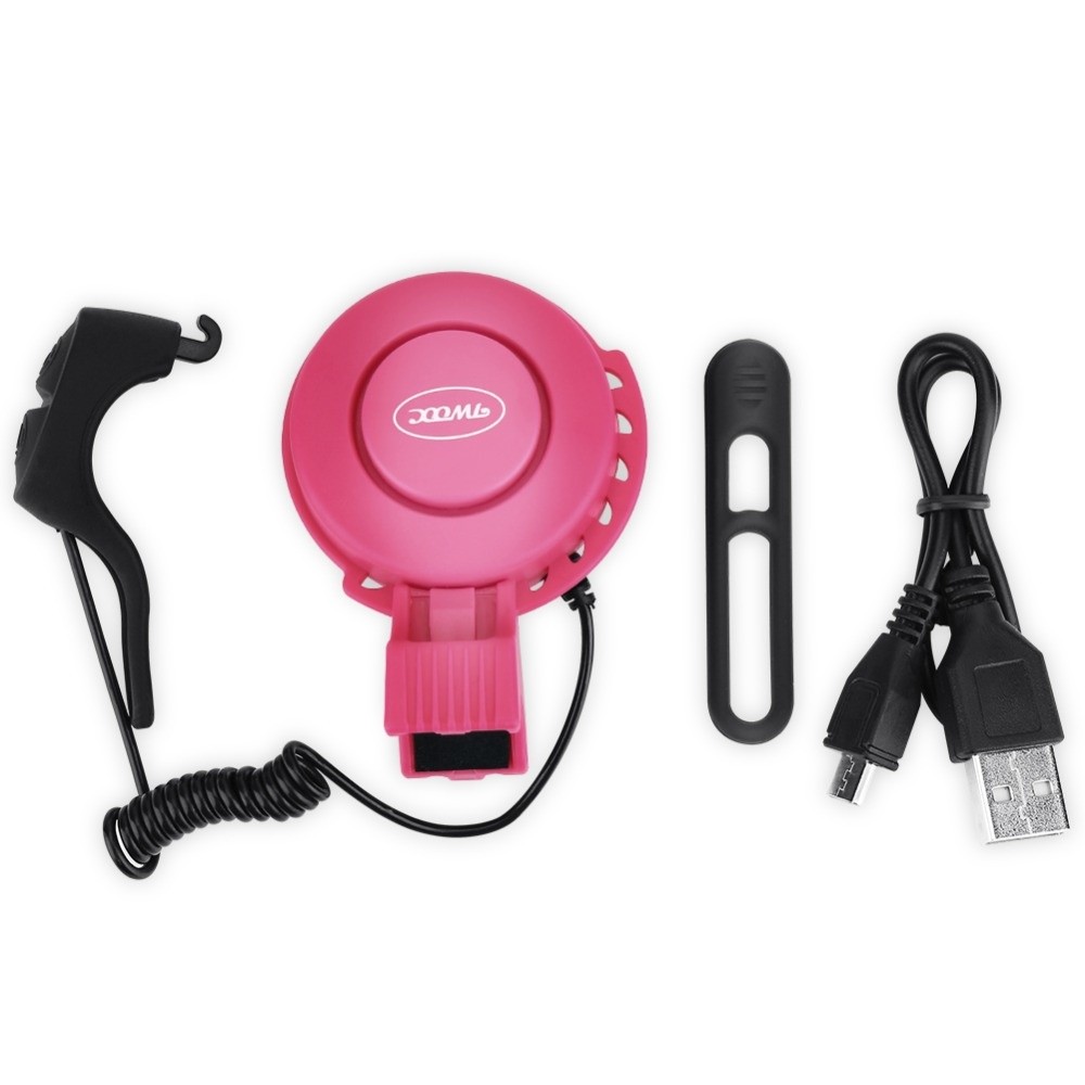 Durable Waterproof Bicycle Horn 120dB Loud USB Rechargeable Electronic Bike Horn 4 Sound Modes Bicycle Electric Bell Bike Accessory