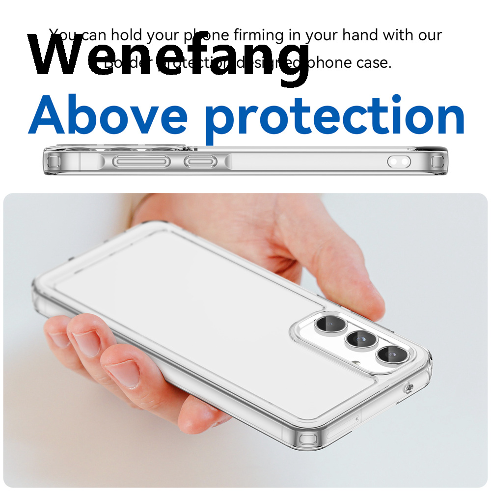 Wenefang KEYSION Transparent Shockproof Case for Samsung A55 5G A35 A25 A15 New A05 Soft TPU Silicone Clear Phone Back Cover for Galaxy A05S