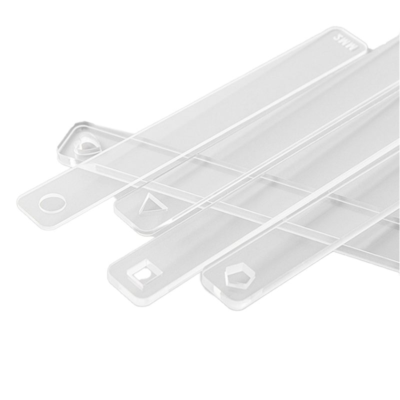 10Pc/Set Clay Ruler Acrylic Soft Pottery Polymer Clay Thickness Ruler Transparent Roller Guide Rail DIY Earrings Jewelry Making Tool