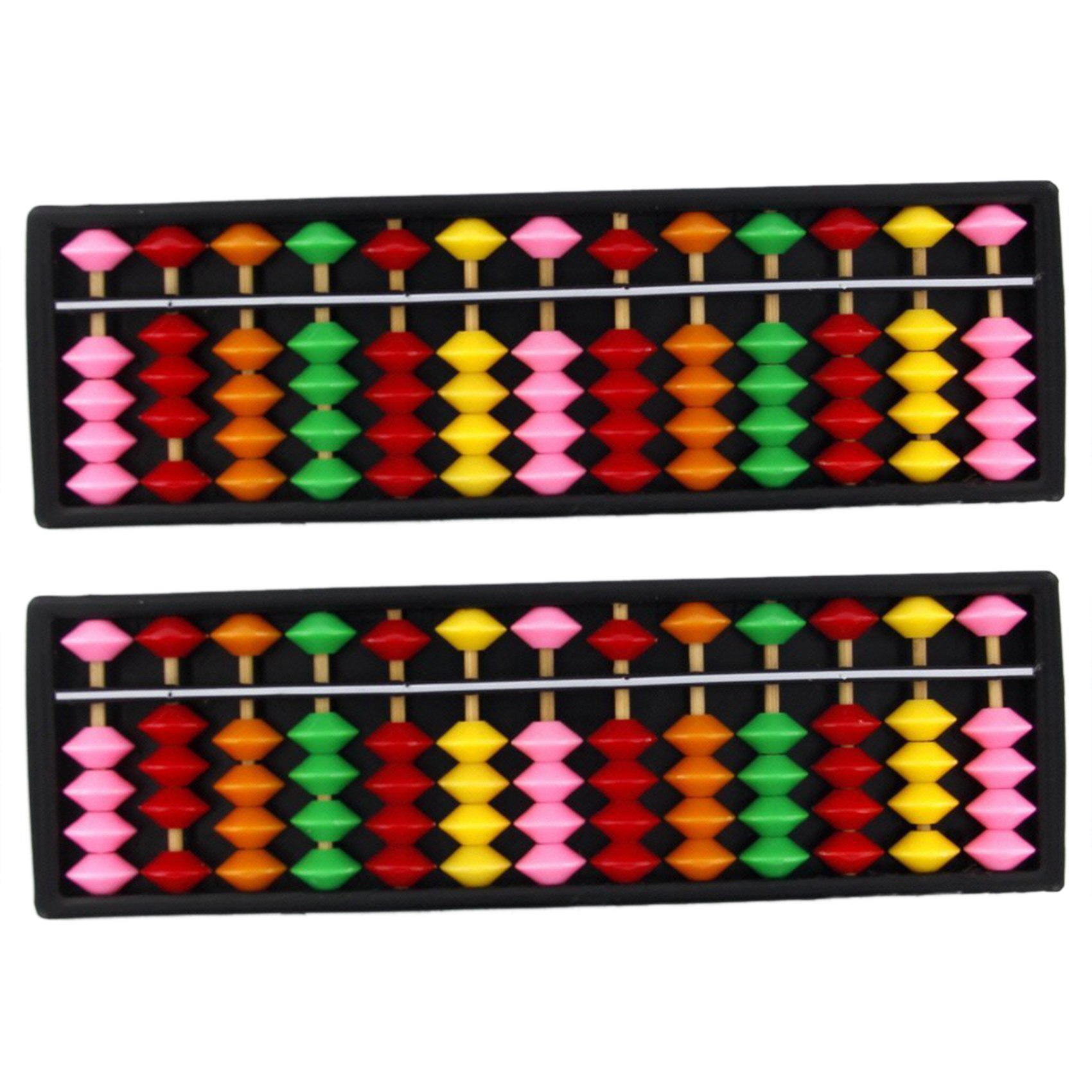 fasdaga 2X Portable Plastic Abacus Arithmetic Abacus calculation tool