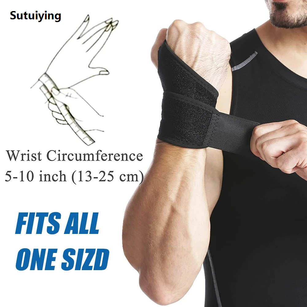 Sutuiying 1PC Fitness Wrist Wraps Weight Lifting Gym Guard Band Brace 2025 New Support Carpal Tunnel Pain Wraps Bandage Fitness Wristbands