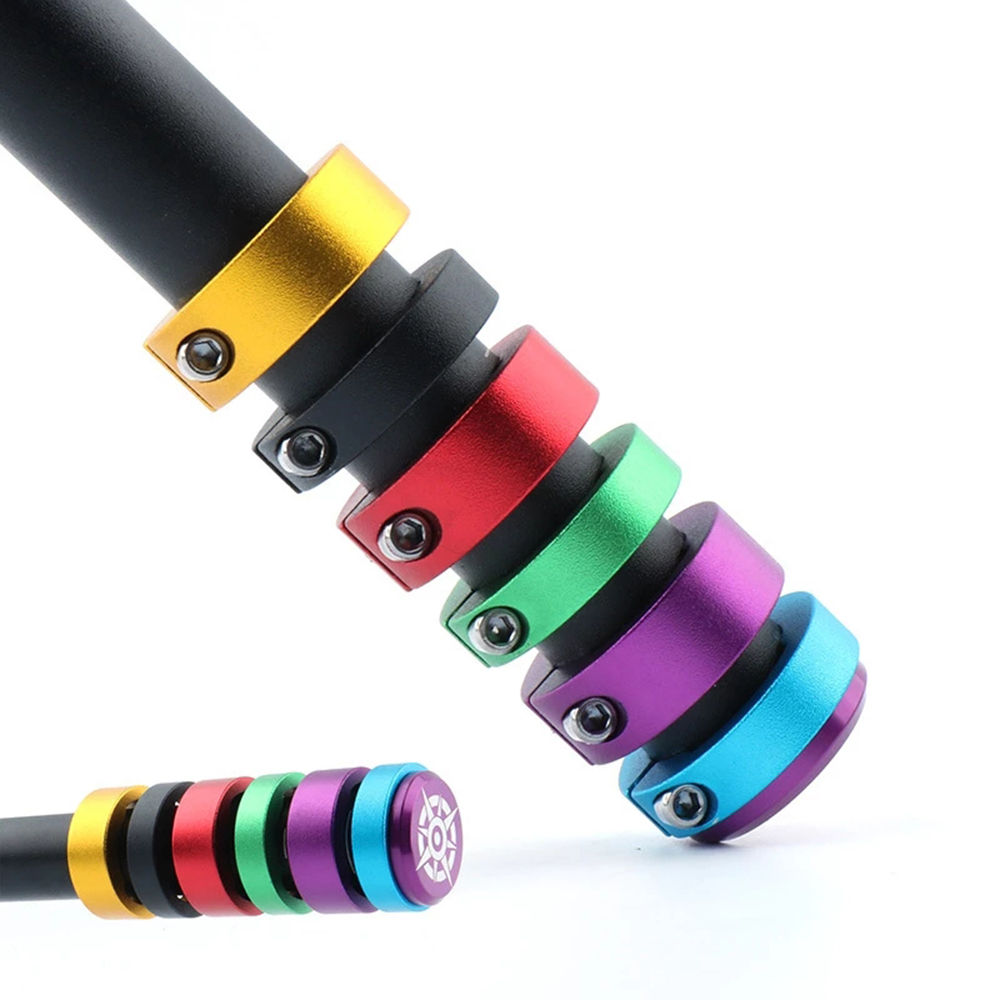 4pcs New Cycling Accessories Aluminum Alloy End Lock Rings Bicycle Grips Ring Bicycle Parts Bike Handlebar Grip