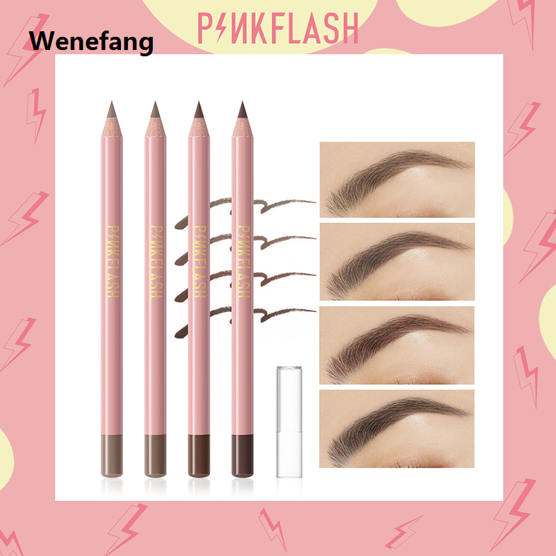 Wenefang Eyebrow Pencil Precision Easy To Wear Makeup Eyebrow Cosmetics Black Brown Natural Wood Formula Long Lasting Eyebrow Cosmetics