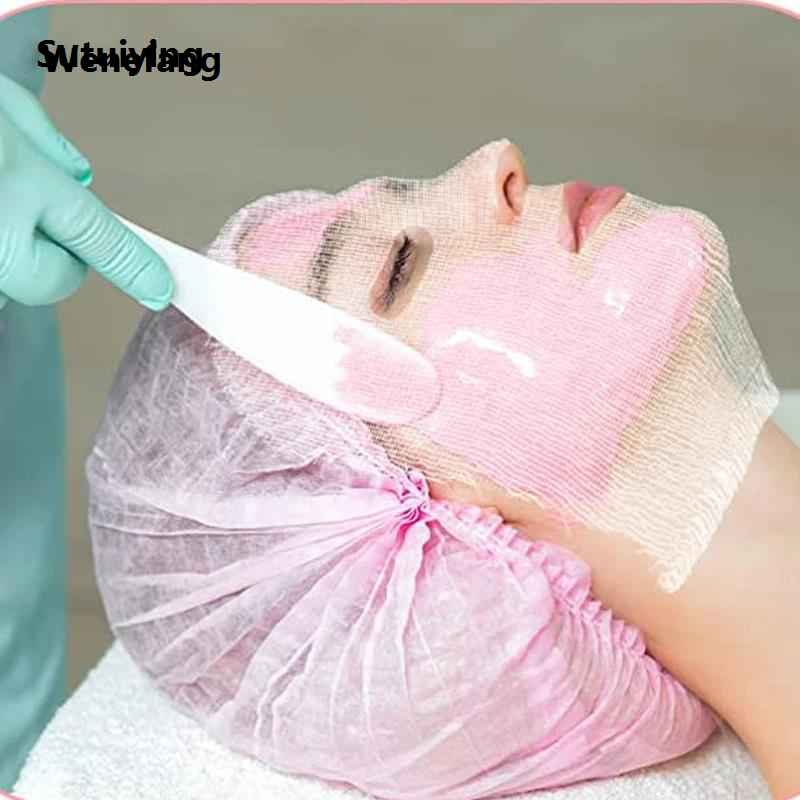 Wenefang Sutuiying 100PCS Pure Cotton DIY Beauty Mask Salon Disposable Facial Gauze Fifty percent discount Profesional Highly Water Absorption Non-Irritating Face Gauze Mask Soft