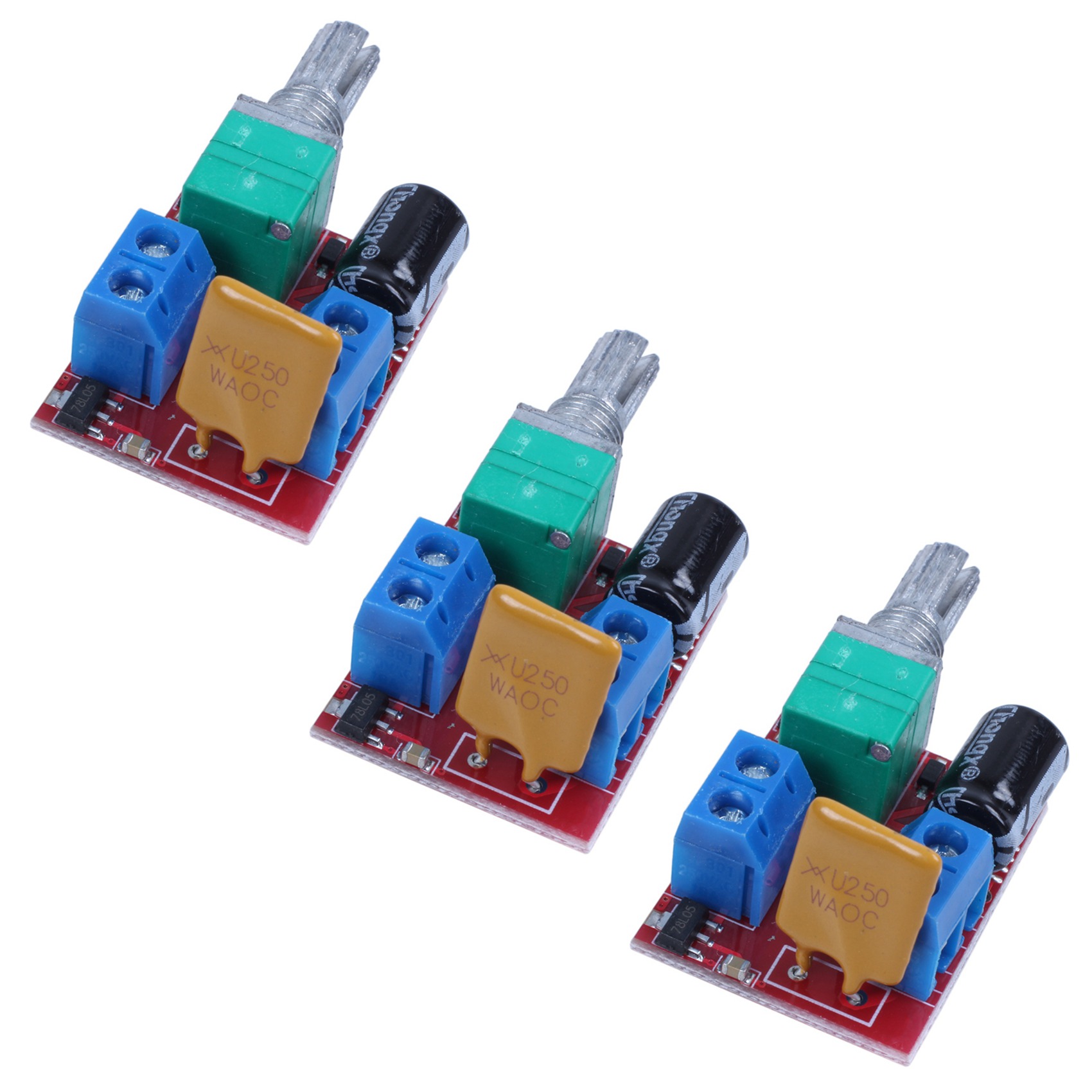 ARELENE 3X Mini DC Motor PWM Speed Controller 3V 6V 12V 24V 35VDC 90W 5A DC Motor Speed Control Switch LED Dimmer
