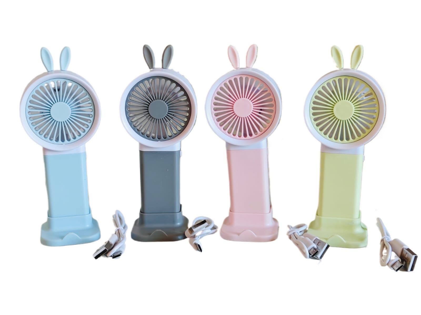 Fan - Cute Korean Mini Fan with stand Lithium Rechargeable battery Handy Fan Best price on product Trending Product Top pick Summer Hot season Best Price Viral Product (Select Option)