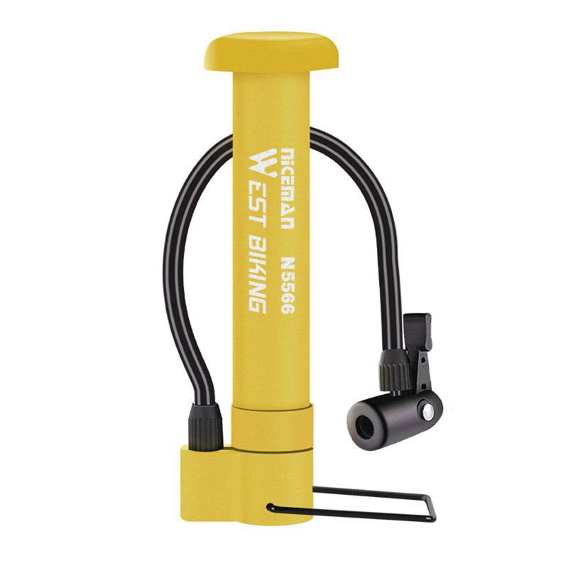 WEST BIKING Bike Air Pump Portable Mini Bicycle Pump Hand Air Pumps with Schrader Valve for Bike Tires Balls Balloons