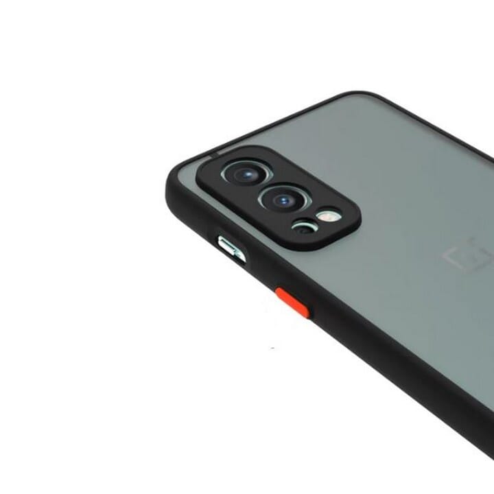 OnePlus Nord 2 5G Back Cover case Shockproof Camera Protection Anti-Slip Grip PC TPU Smock Back - OnePlus Nord 2/One Plus Nord 2 5G (Black)