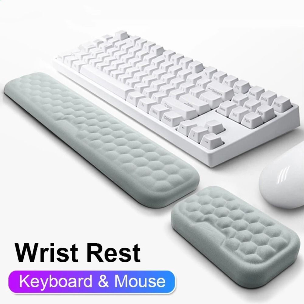 Breathable Massage Texture Mouse Wrist Rest Pad Wrist Protection Hand Rest Mouse Wrist Support Memory Cotton Mouse Rest Pillow Notebook
