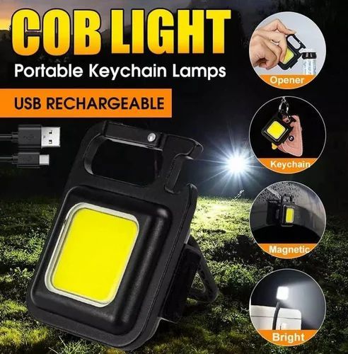 Mini LED Flashlight Work Light Portable Pocket Flashlight Keychains USB Rechargeable For Outdoor Camping Small Light