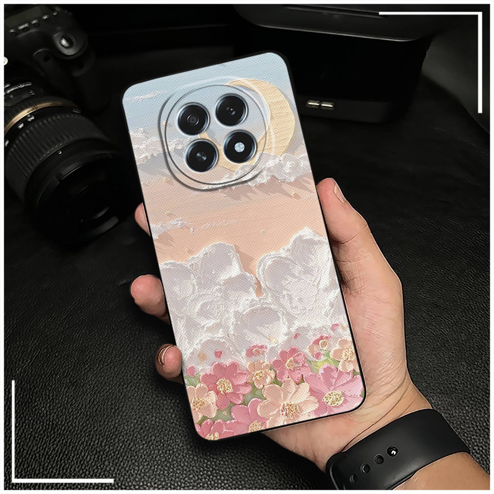 Phone Pouch Oil Painting Phone Case For OPPO A5 5G 2025 China/F29 5G Anti-dust Back Cover Shockproof TPU Full wrap Cute