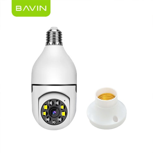 BAVIN SC801 Smart Security Lens Bulb CCTV Camera 3MP WiFi Camera w/Motion Tracking Alarm System