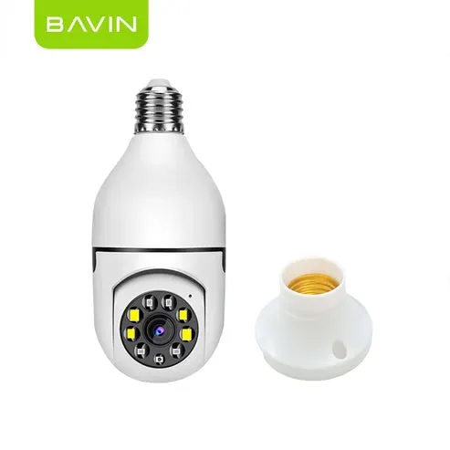 BAVIN SC801 Smart Security Lens Bulb CCTV Camera 3MP WiFi Camera w/Motion Tracking Alarm System - image 1