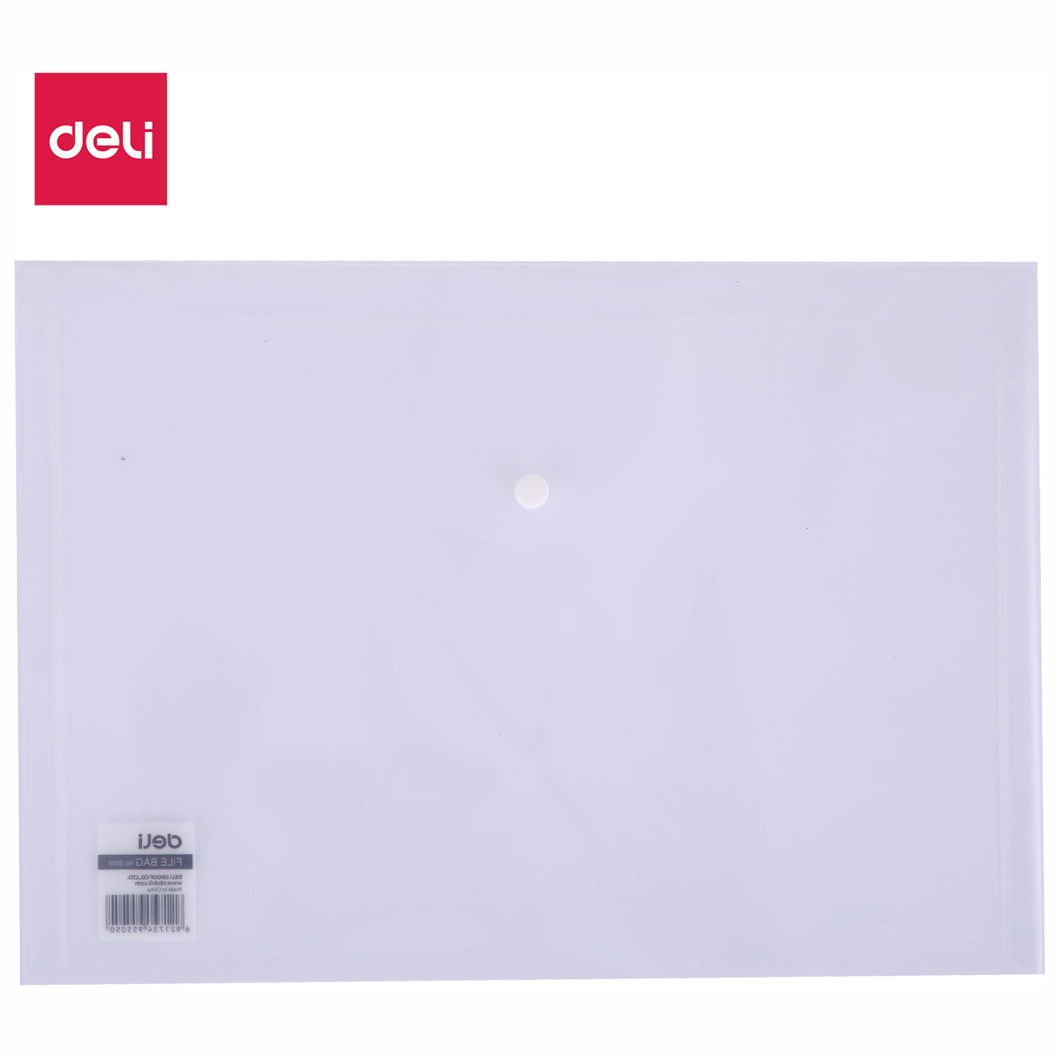 Deli My Clear Bag A4 Button File Bag ( 10 pc Pack ) E5505