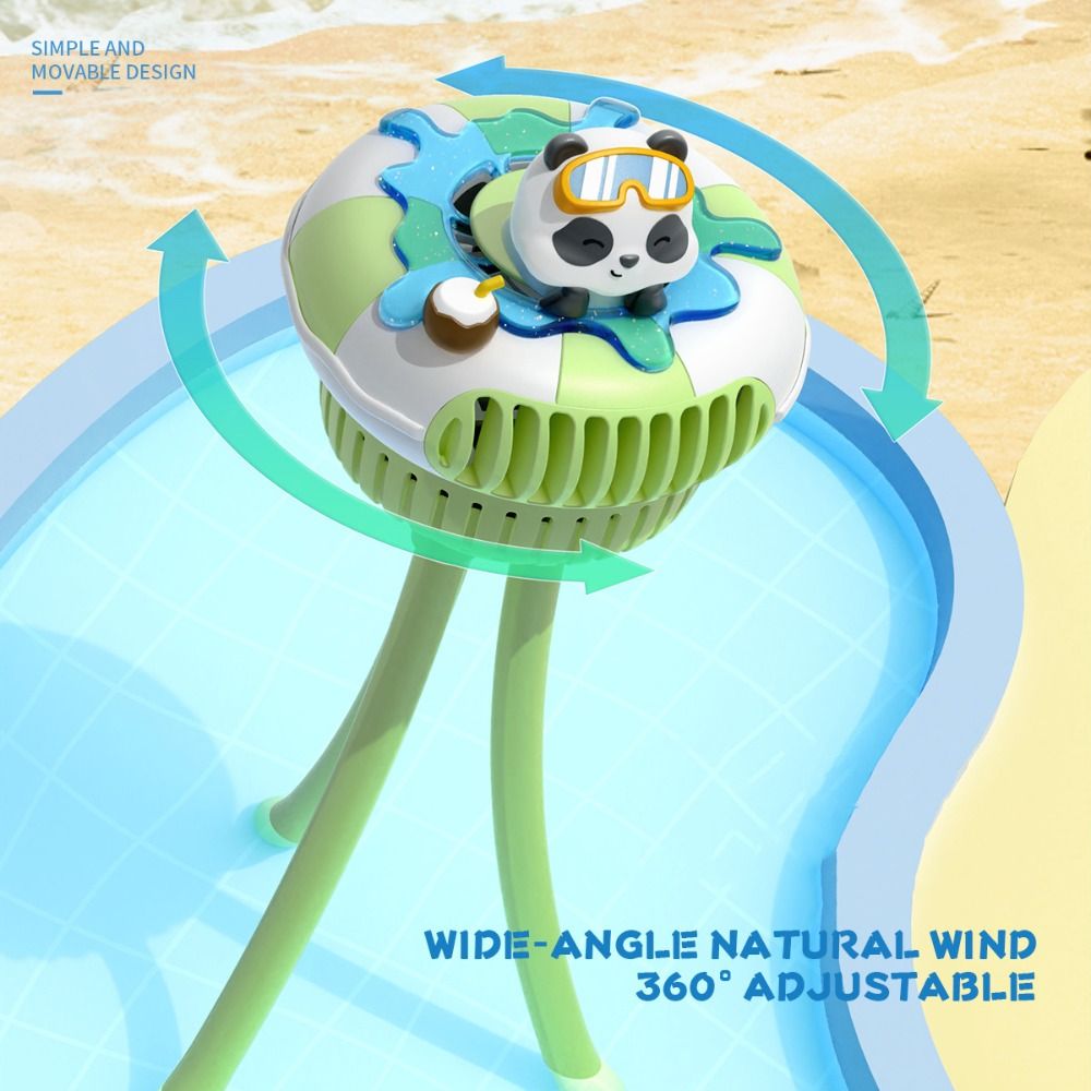 Multifunctional Rechargeable Portable Baby Stroller Fan Octopus 3 Speeds Outdoor Small Fan Low Noise Mini Handheld Electric Fan Kids Pram
