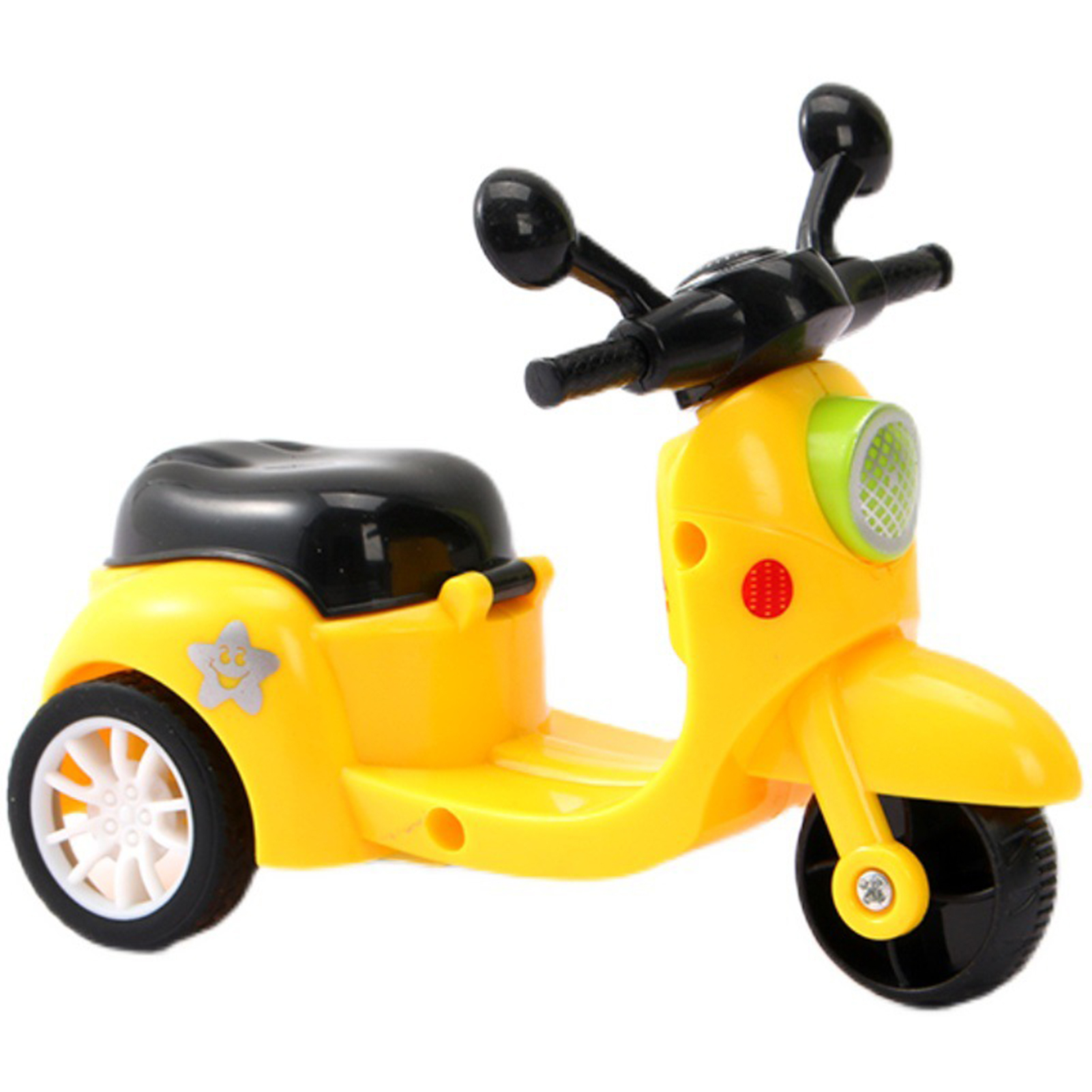 Pullback Plastic Scooter Toy - Fun and Durable Scooter Toy for Kids Suitable for Above 2+Year Multicolor (Pack of 1pcs)