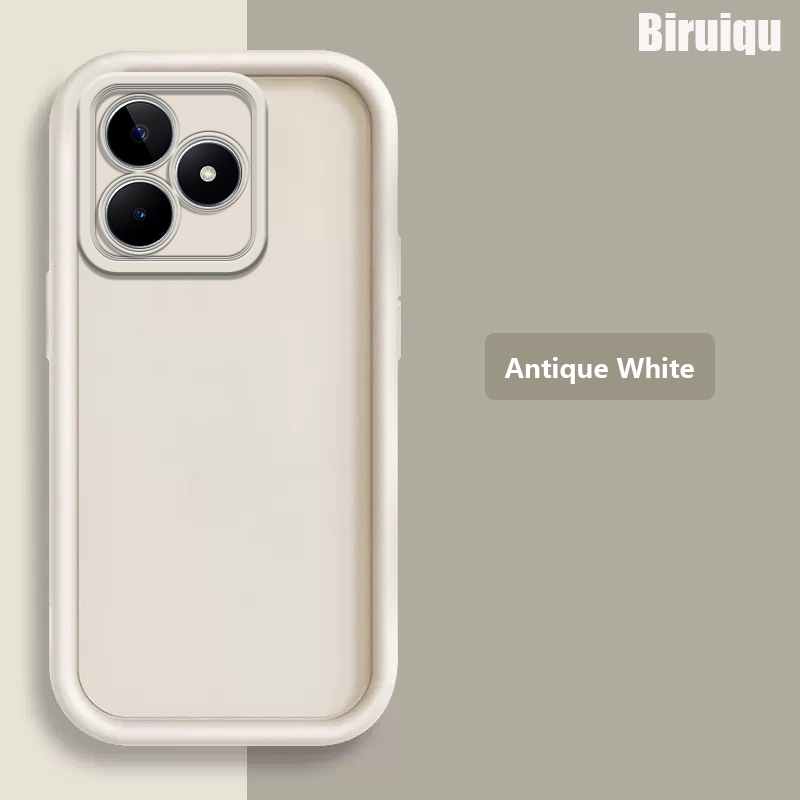 Biruiqu For Realme C53 New Angel Eye Step Lens Full Pack Thickened Anti Drop Silicone Protective Cover