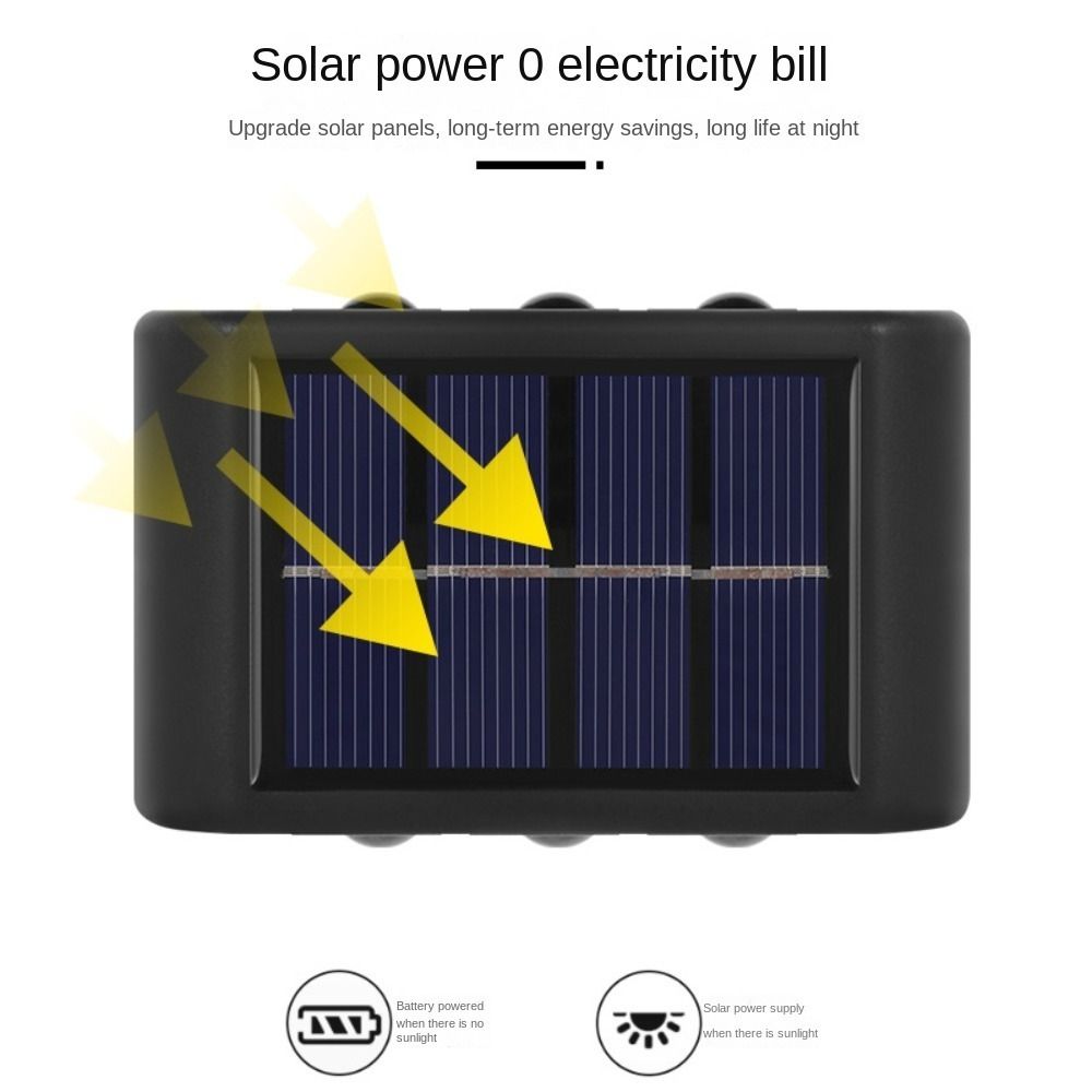 New Outdoor LED Solar Light IP65 Waterproof Wall Light Hedge Rainproof Lawn Lighting Garden Decoration