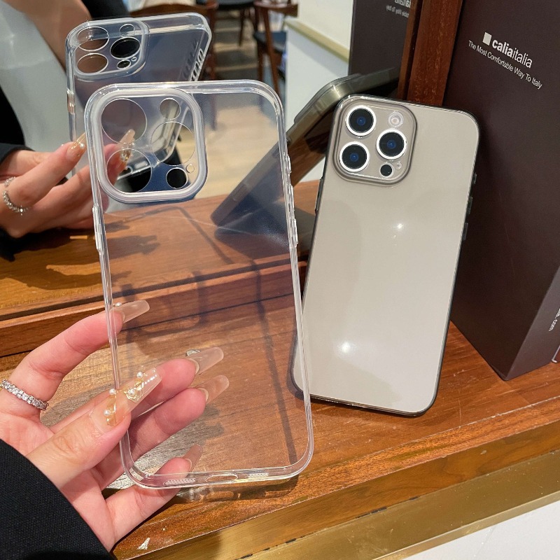 Ultra Thin TPU Clear Soft Phone Case For iPhone 17 Air 16 15 14 13 12 11 Pro Max Plus Mini Star Butterfly Painted Case