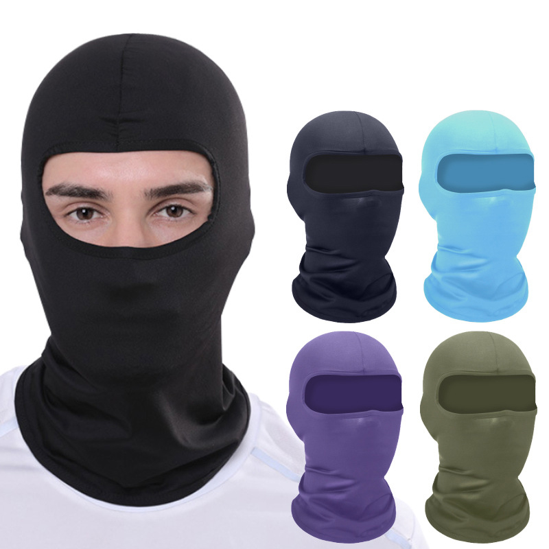 Summer Breathable Cycling Cap Anti-UV Balaclava Men Full Face Mask Bicycle Motorcycle Running Cooling Sport Gear