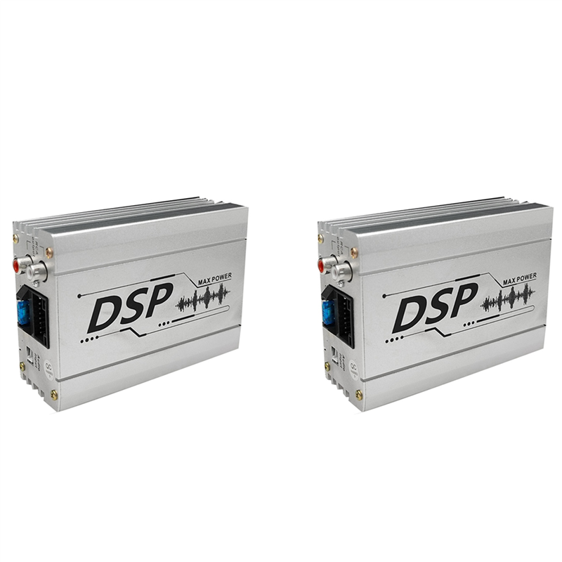 OUMERY 2X Digital Audio Processor Navigation Machine Sound Quality Effect 4 In 6 Out Car Power Amplifier