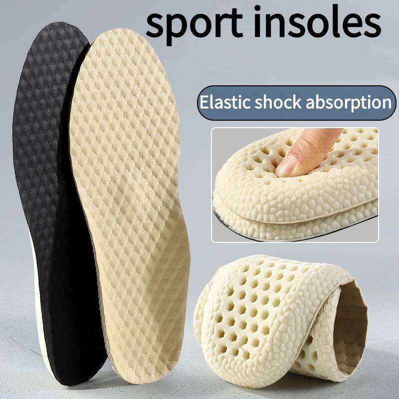 1Pair MensandWomens Basketball Sports Insoles Breathable sweat-absorbent comfortable Soft sole shock-absorbing insoles