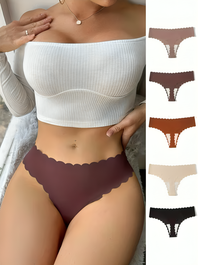 Invisible Comfort Seamless Knickers - Zero-Pressure Soft Stretch Laser Cut No-Show Panties for Daily Wear