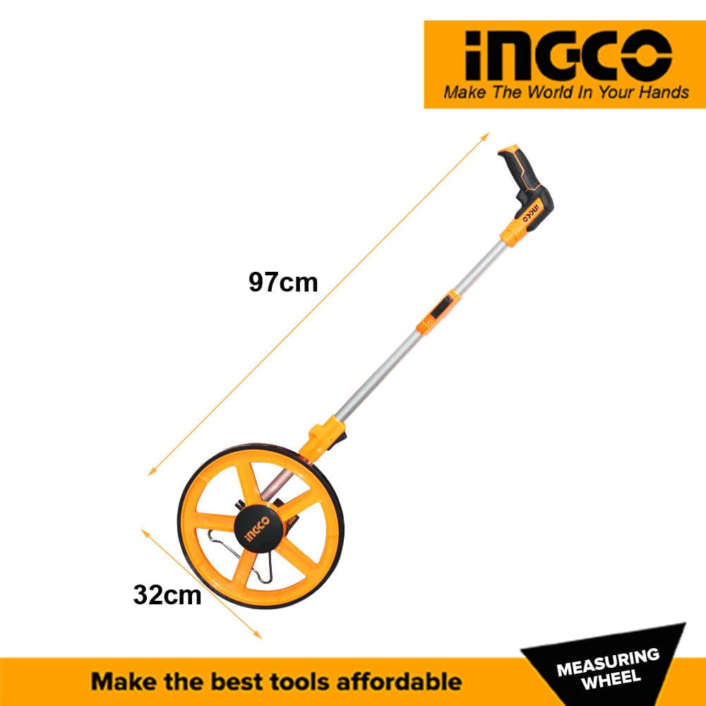 INGCO 0-9999.9m Measuring Wheel Range Tool
