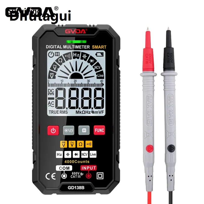 Difutagui Fashion Sutuiying GVDA Smart Multimeter Auto Ranging True RMS NCV DC AC Voltage Tester New Automatic Voltmeter Digital Multi-meter DMM Multitester