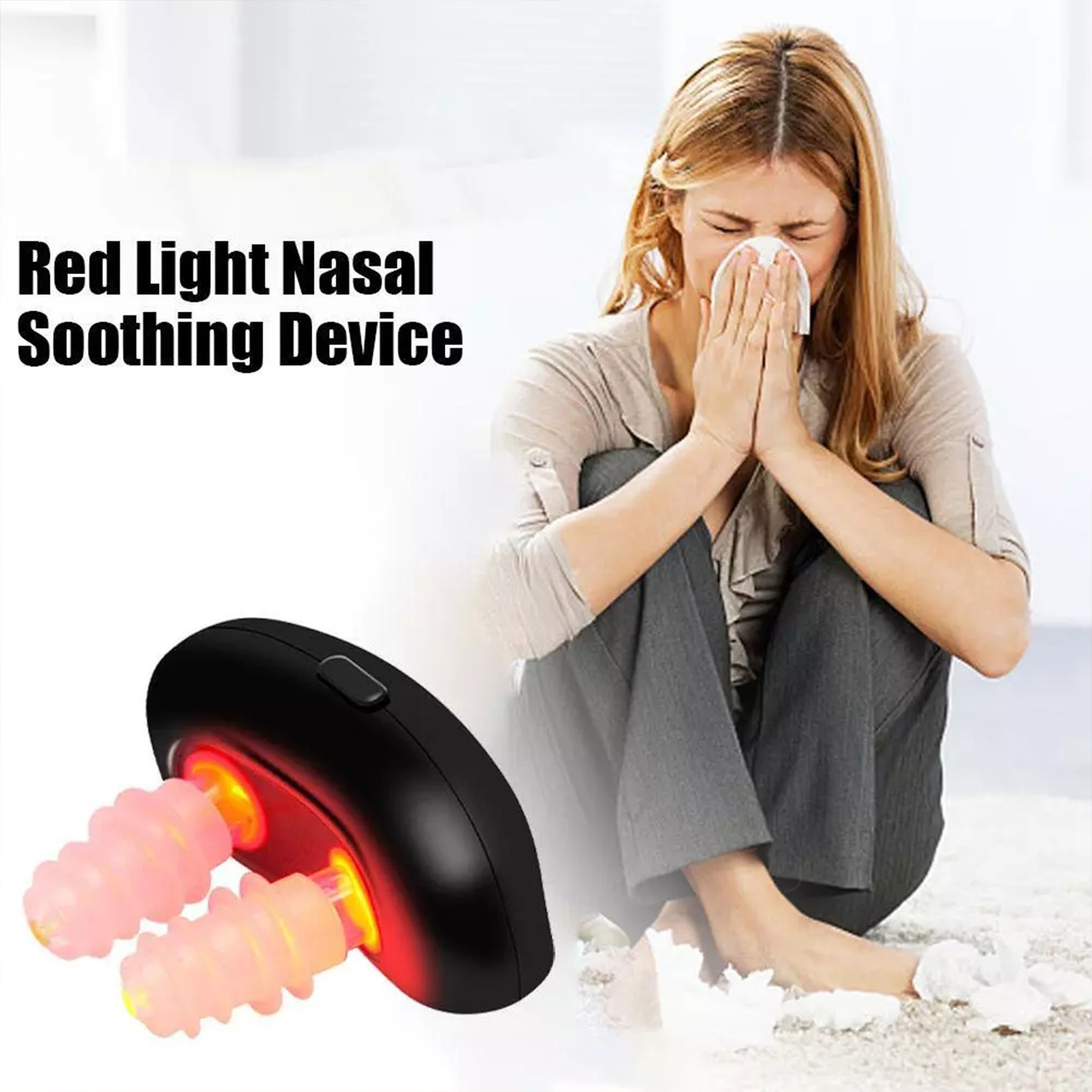 2025 1Pcs/lot New Hot Smart Infrared Nasal Therapy Device Portable Infrared Intelligent Rhinitis Machine for Rhinifis and Allergy Sym