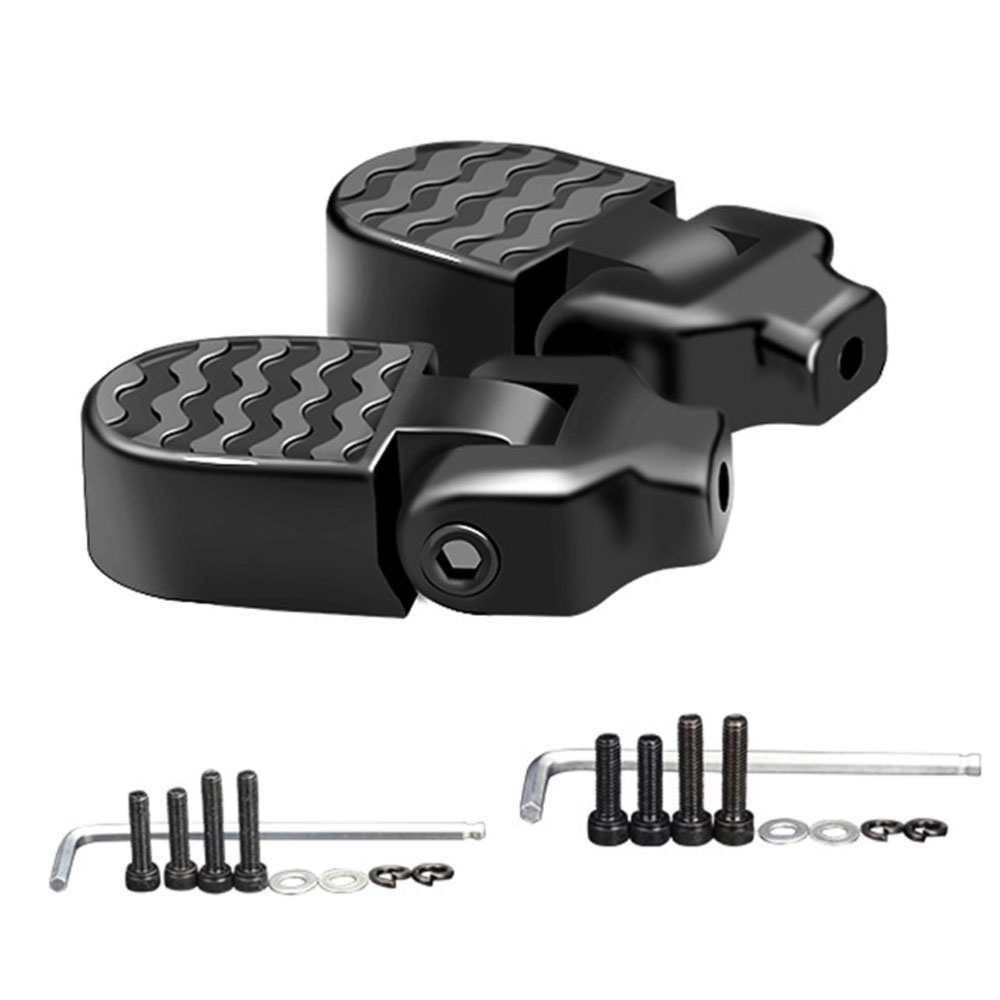 Foldable Durable Mtb Bike Anti-Slip Cycling Aluminum Alloy Bike Backseat Pedals Bicycle Accessories Footrest Lever Bicycle Parts