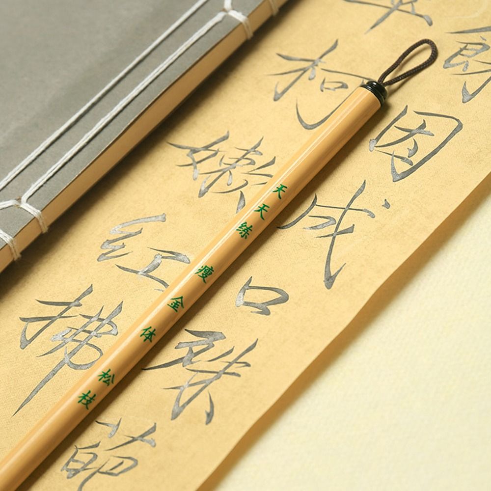 Traditional Bamboo Student Oil Painting Crisperding Artist Hook Line Fine Paint Brush Script Writing Brush Chinese Brushes Calligraphy Brush