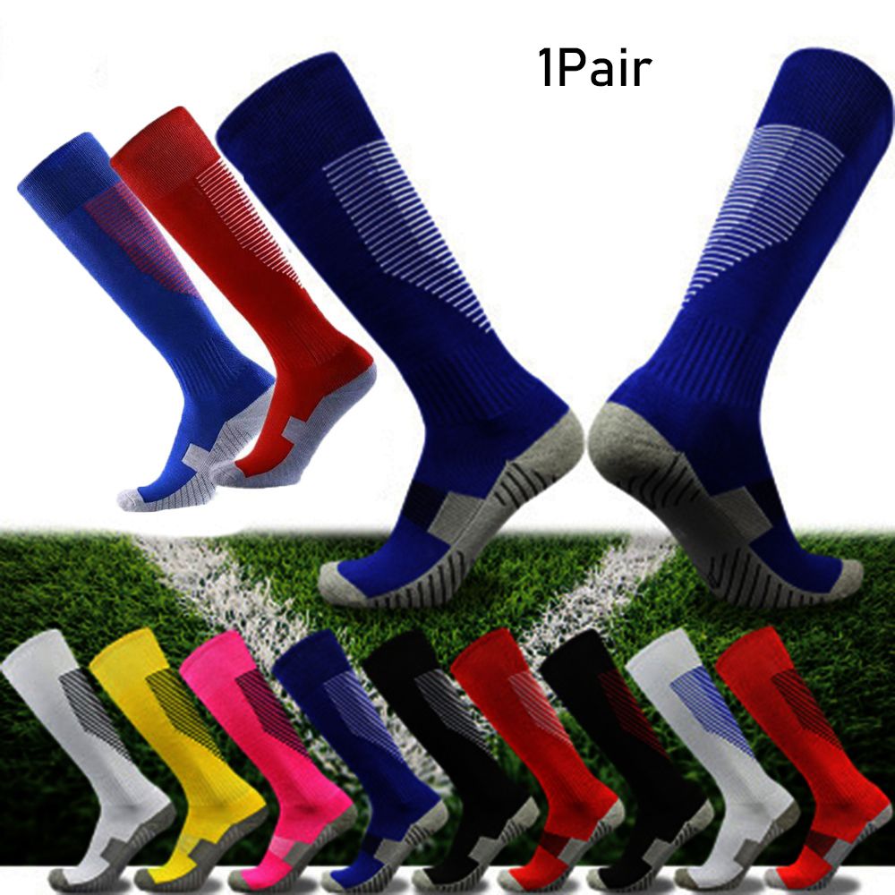 1 Pair Women/Men Outdoor MTB Cycling Cotton Polyester Football Soccer Accessories Running Stocking Ski Long Sock Sport Socks