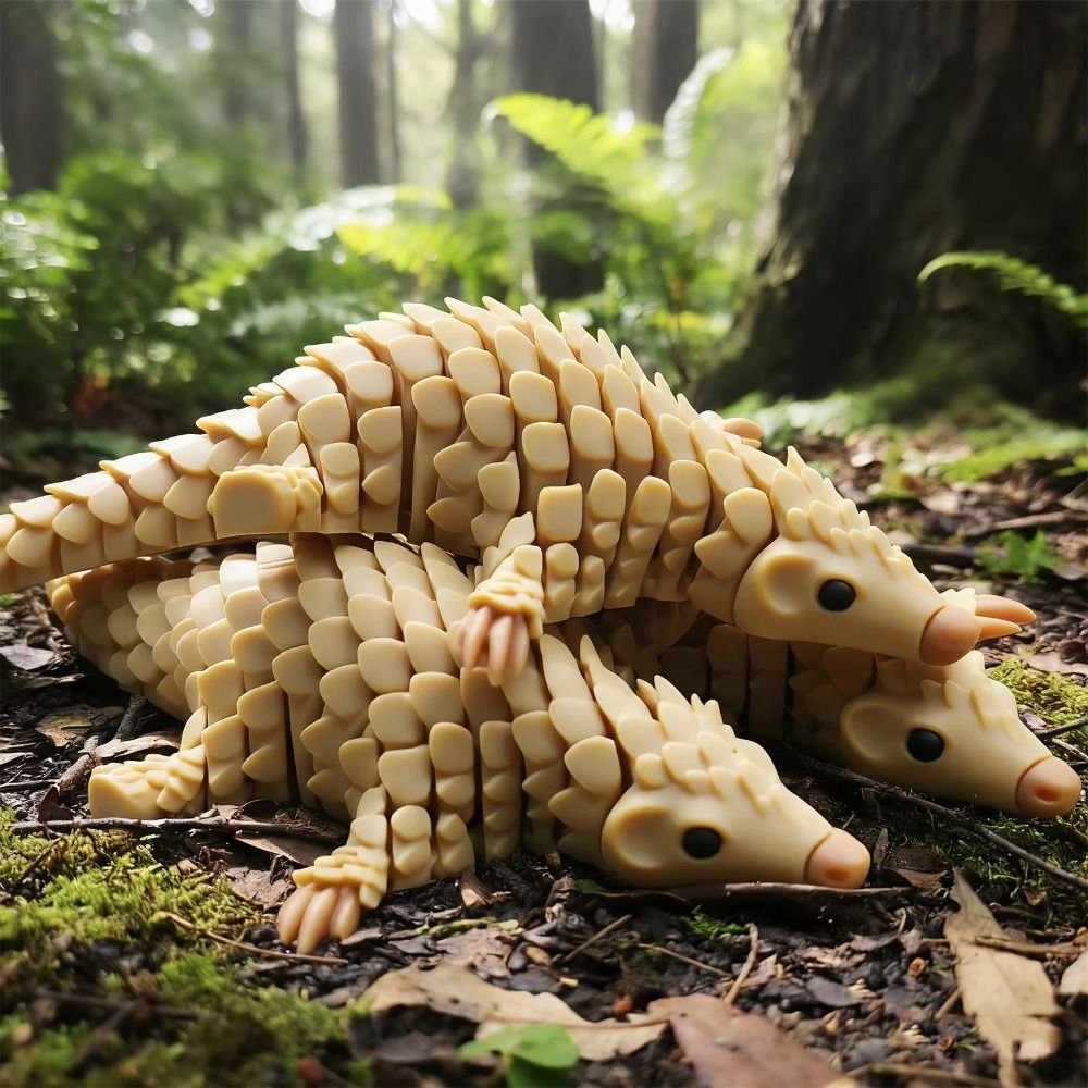 Unique Gift Creative 3D Printed Pangolin Figurine Realistic Durable 3D Printed Pangolin Toy Articulated Flexible Animal Model Decoration Home Accessories