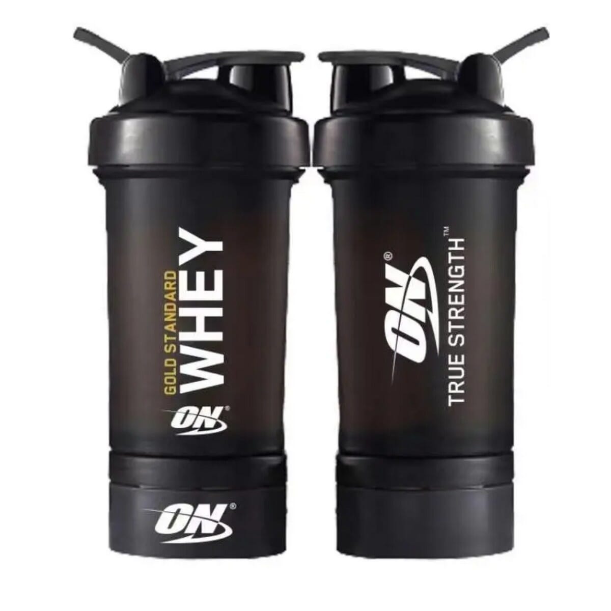 3 in 1 Protein Shaker Bottle | BPA Free | 3 Layer with powder compartment & Capsule box