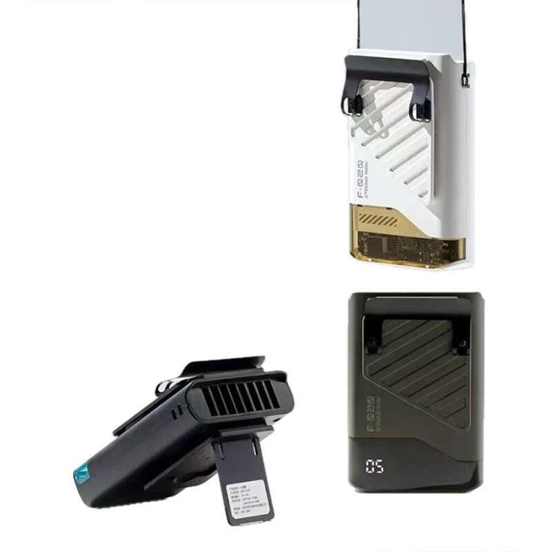Multi-functional Portable Hanging Neck 4 IN 1 Rechargeable Waist with LED Display 5 Speed 10000RPM Cooling Clip Fan