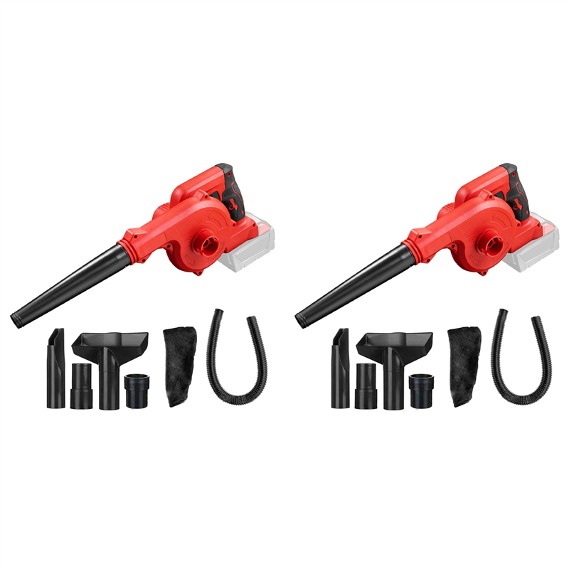 2X Handheld Electric Blower Lithium Electric Hair Dryer Portable Small Blower Dust Blowing Household Dust Collector